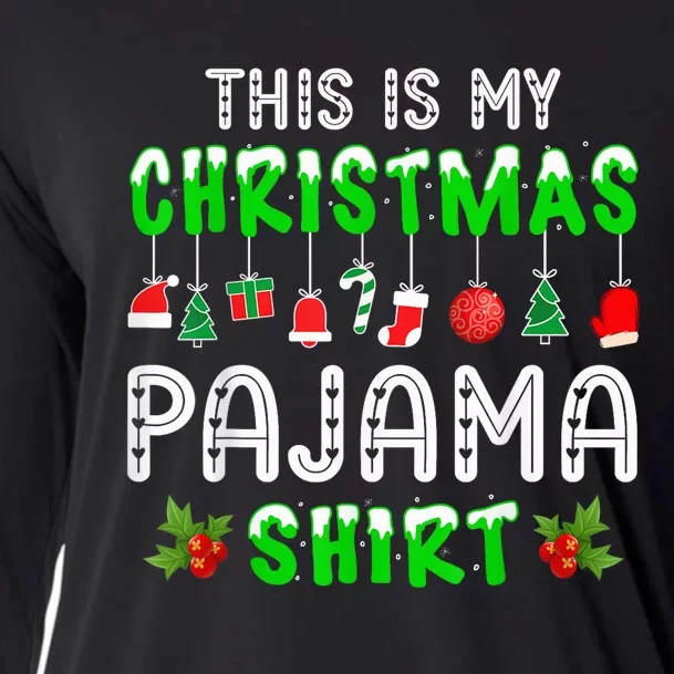 This Is My Christmas Pajama Shirt Cooling Performance Long Sleeve Crew