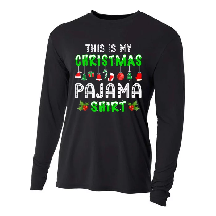 This Is My Christmas Pajama Shirt Cooling Performance Long Sleeve Crew