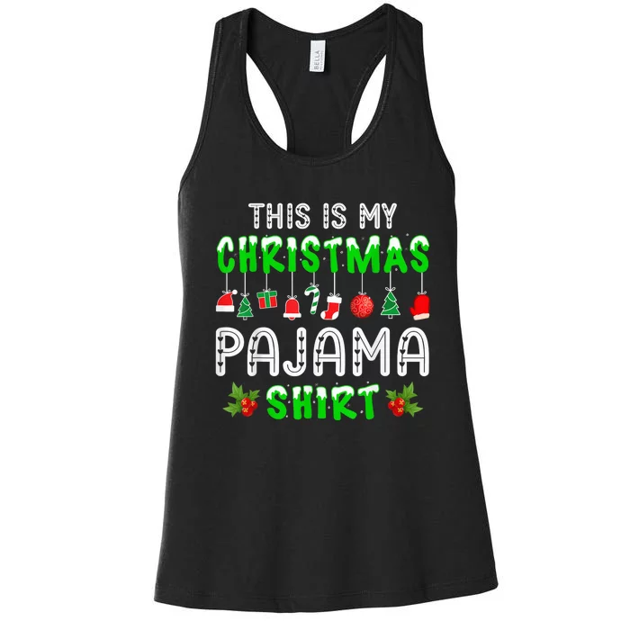 This Is My Christmas Pajama Shirt Women's Racerback Tank