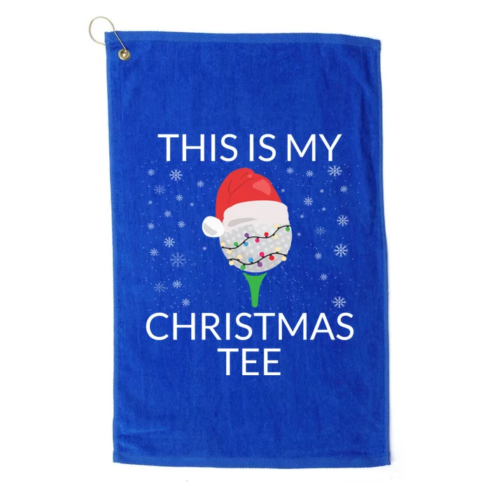 This Is My Christmas Funny Xmas Golf Ball Golf Player Golfer Gift Platinum Collection Golf Towel