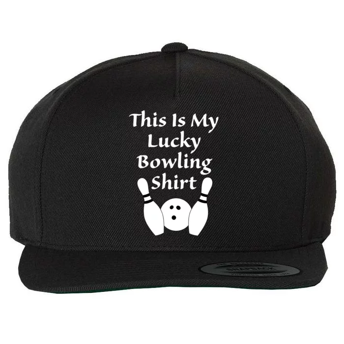 This Is My Lucky Bowling Gift League Sport Gift Wool Snapback Cap