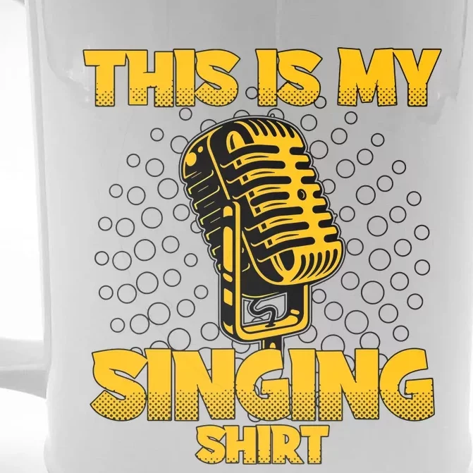 This Is My Singing Karaoke Lead Singer Gift Singing Front & Back Beer Stein