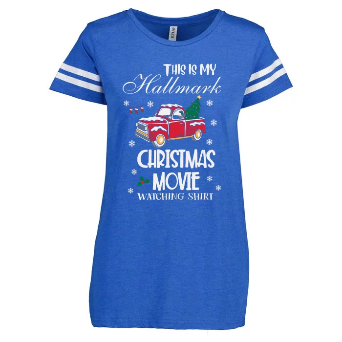 This Is My Christmas Movie Watching Shirt Enza Ladies Jersey Football T-Shirt