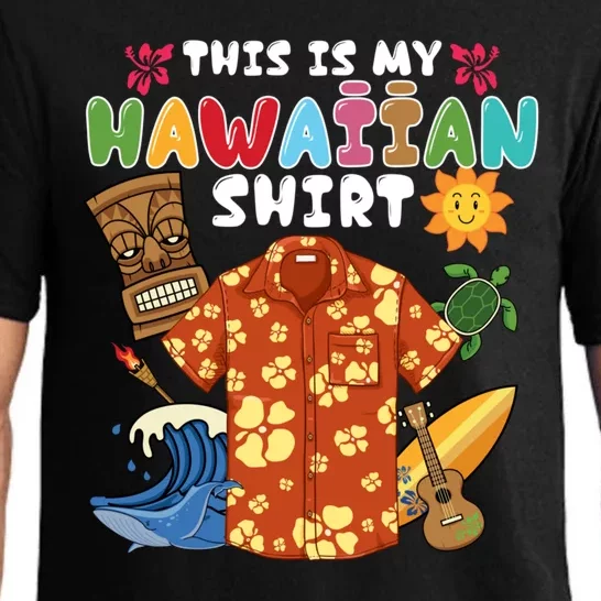 This Is My Hawaiian Shirts Tropical Funny Hawaiian Summer Pajama Set