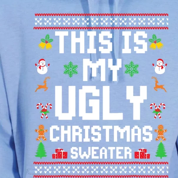 This Is My Ugly Sweater Funny Christmas Gift Unisex Surf Hoodie