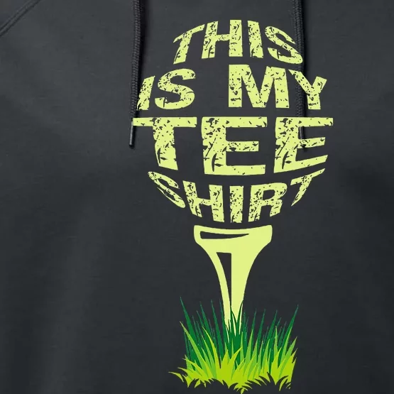 This Is My Golfer Funny Golfer Golf Player Lover Performance Fleece Hoodie