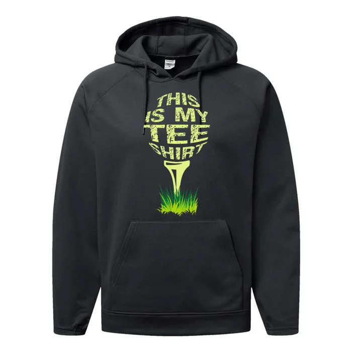 This Is My Golfer Funny Golfer Golf Player Lover Performance Fleece Hoodie