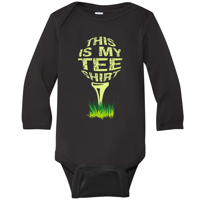 This Is My Golfer Funny Golfer Golf Player Lover Baby Long Sleeve Bodysuit