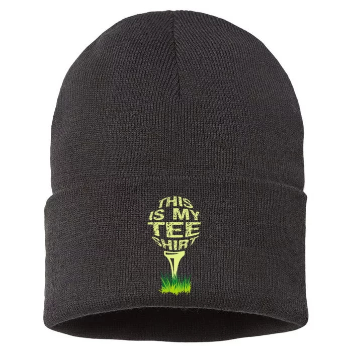 This Is My Golfer Funny Golfer Golf Player Lover Sustainable Knit Beanie