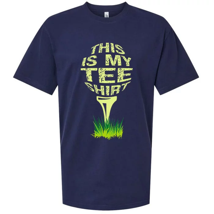 This Is My Golfer Funny Golfer Golf Player Lover Sueded Cloud Jersey T-Shirt