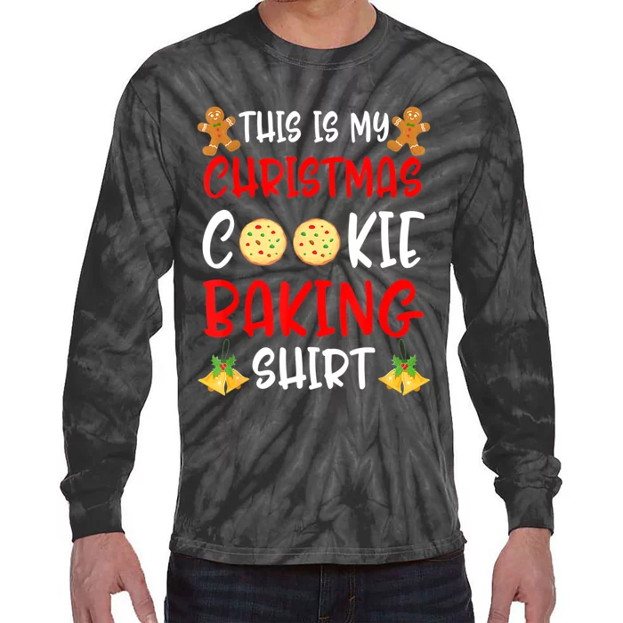 This Is My Christmas Cookie Baking Shirt Tie-Dye Long Sleeve Shirt