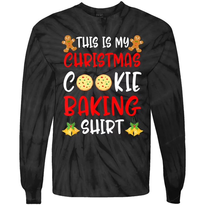 This Is My Christmas Cookie Baking Shirt Tie-Dye Long Sleeve Shirt