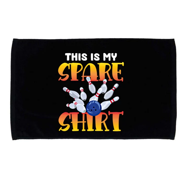 This Is My Spare 10 Pin Bowling Gift Bowling Team Cute Gift Microfiber Hand Towel