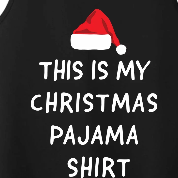 This Is My Christmas Pajama Funny Performance Tank