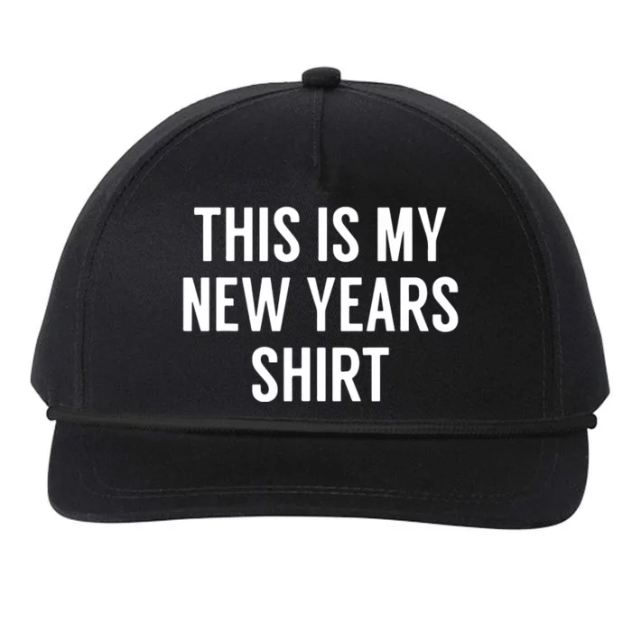 This Is My New Years Funny New Years Eve Snapback Five-Panel Rope Hat