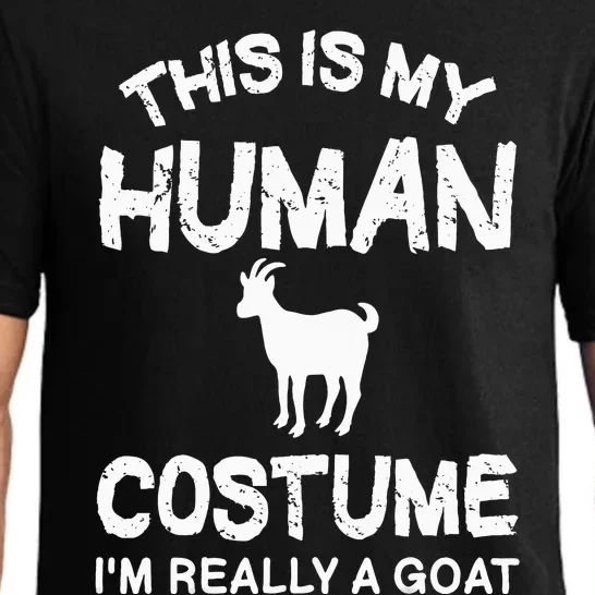 This Is My Human Costume I'm Really A Goat Pajama Set