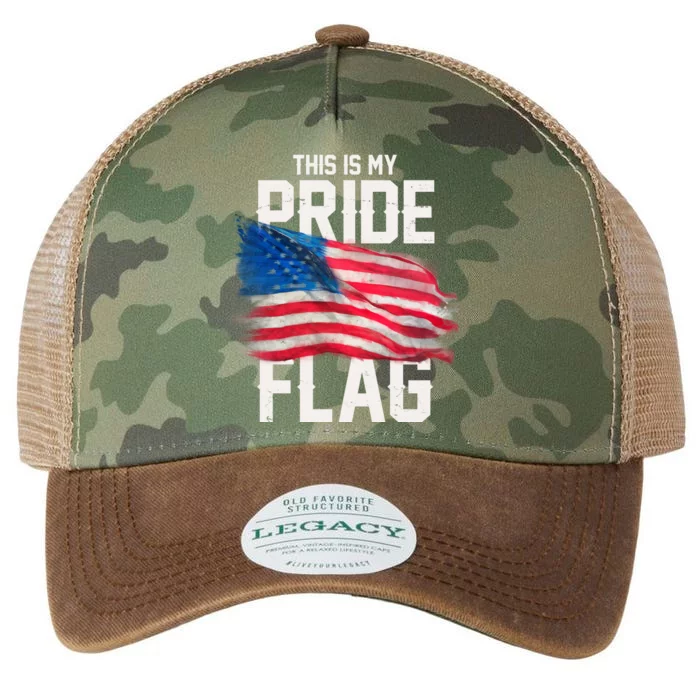 This Is My Pride Flag United States Patriot Flag Legacy Tie Dye Trucker Hat