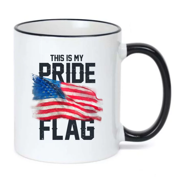 This Is My Pride Flag United States Patriot Flag Black Color Changing Mug