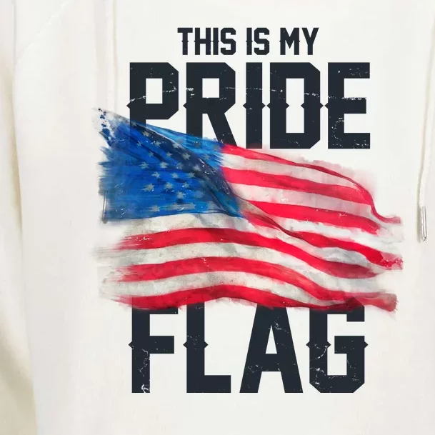 This Is My Pride Flag United States Patriot Flag Womens Funnel Neck Pullover Hood