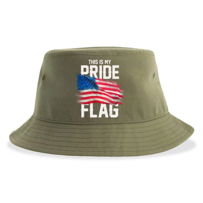 This Is My Pride Flag United States Patriot Flag Sustainable Bucket Hat