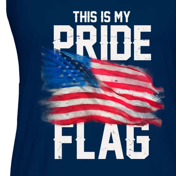 This Is My Pride Flag United States Patriot Flag Ladies Essential Flowy Tank