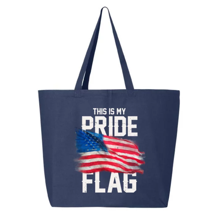 This Is My Pride Flag United States Patriot Flag 25L Jumbo Tote