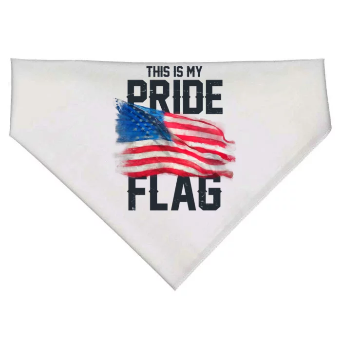 This Is My Pride Flag United States Patriot Flag USA-Made Doggie Bandana