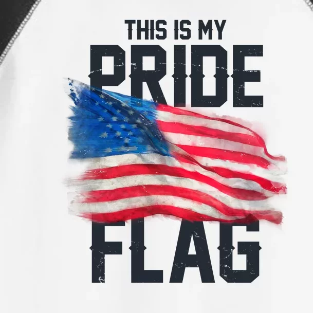 This Is My Pride Flag United States Patriot Flag Toddler Fine Jersey T-Shirt