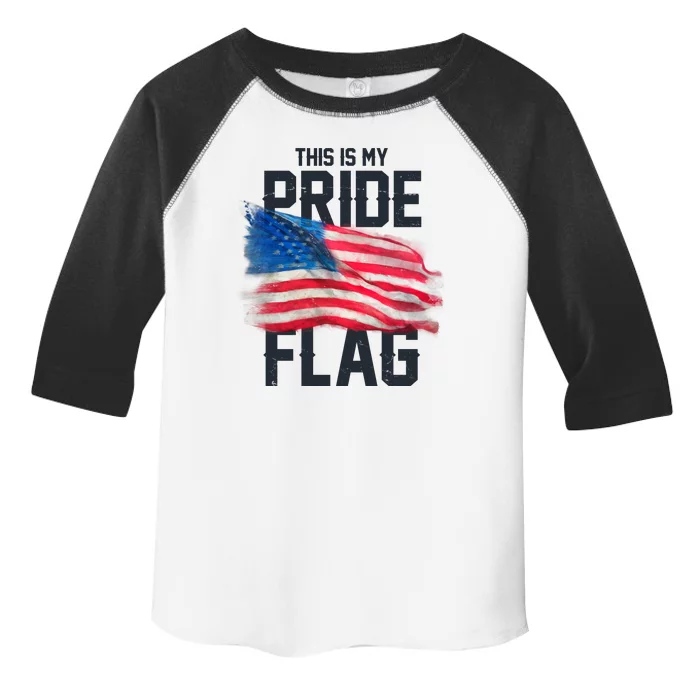 This Is My Pride Flag United States Patriot Flag Toddler Fine Jersey T-Shirt