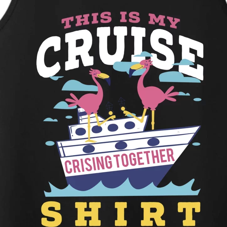 This Is My Cruise Cruising Together Cruise Cruising Squad Cute Gift Performance Tank