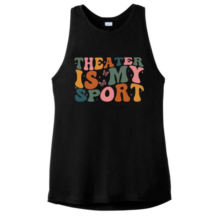 Theater Is My Sport Theater Lover Movie Lover Ladies Tri-Blend Wicking Tank