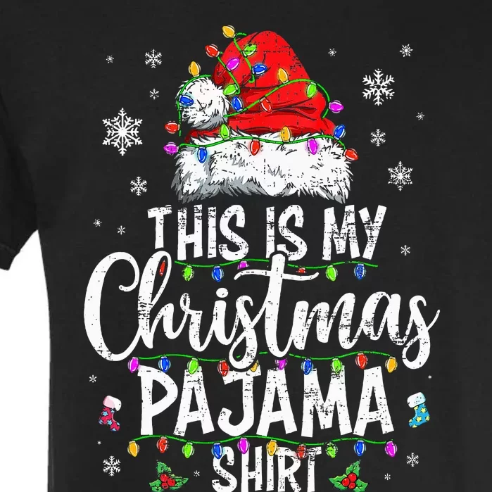 This Is My Christmas Pajama Xmas Pajama Garment-Dyed Heavyweight T-Shirt