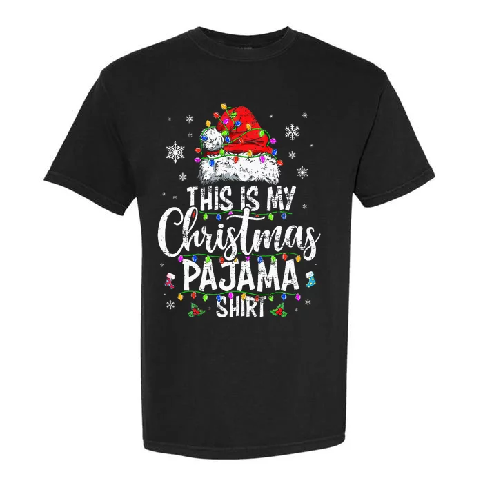 This Is My Christmas Pajama Xmas Pajama Garment-Dyed Heavyweight T-Shirt