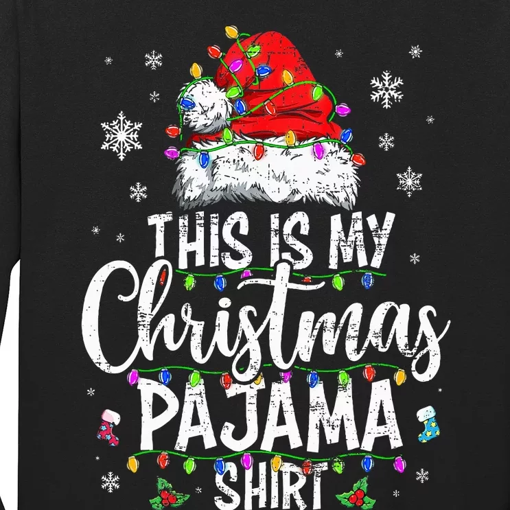 This Is My Christmas Pajama Xmas Pajama Long Sleeve Shirt