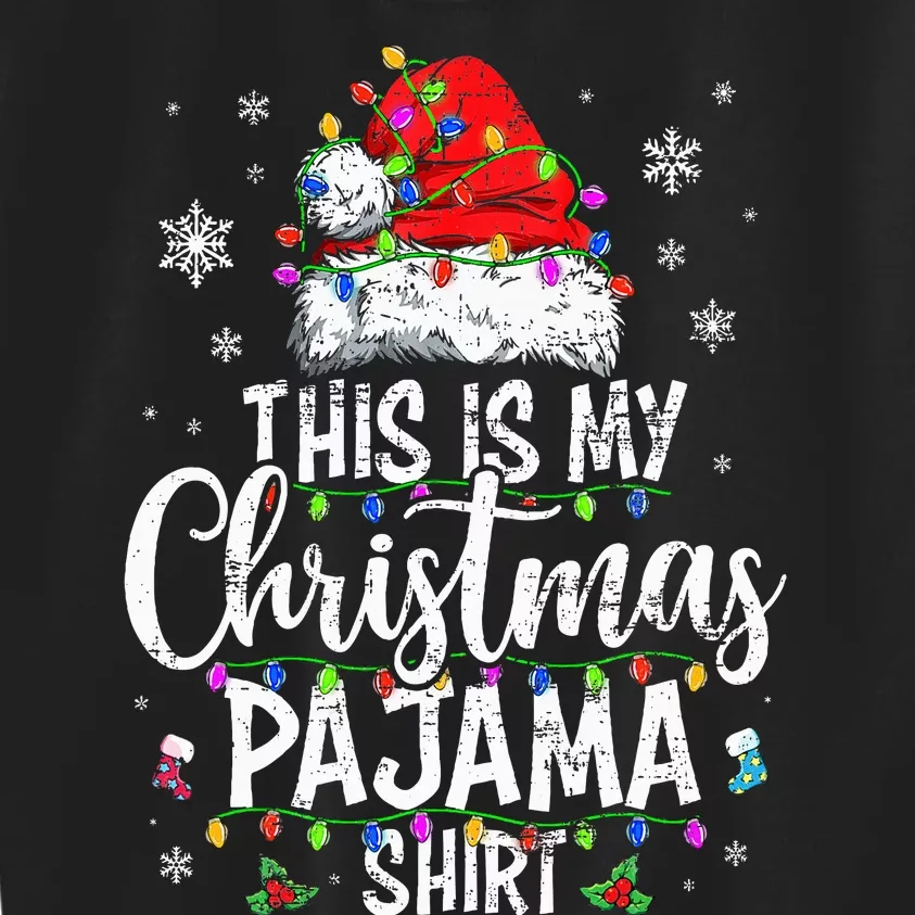 This Is My Christmas Pajama Xmas Pajama Kids Sweatshirt