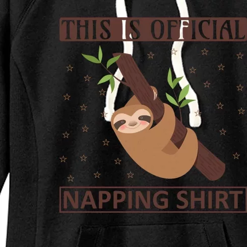 This Is My Napping Shirt Women's Fleece Hoodie