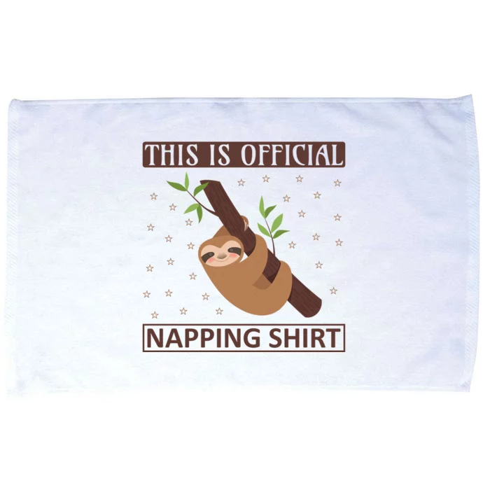 This Is My Napping Shirt Microfiber Hand Towel