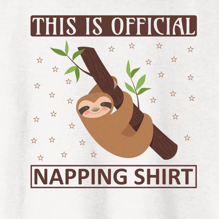 This Is My Napping Shirt Women's Crop Top Tee