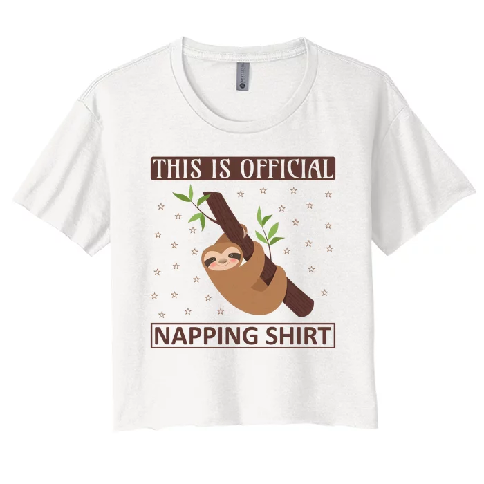 This Is My Napping Shirt Women's Crop Top Tee