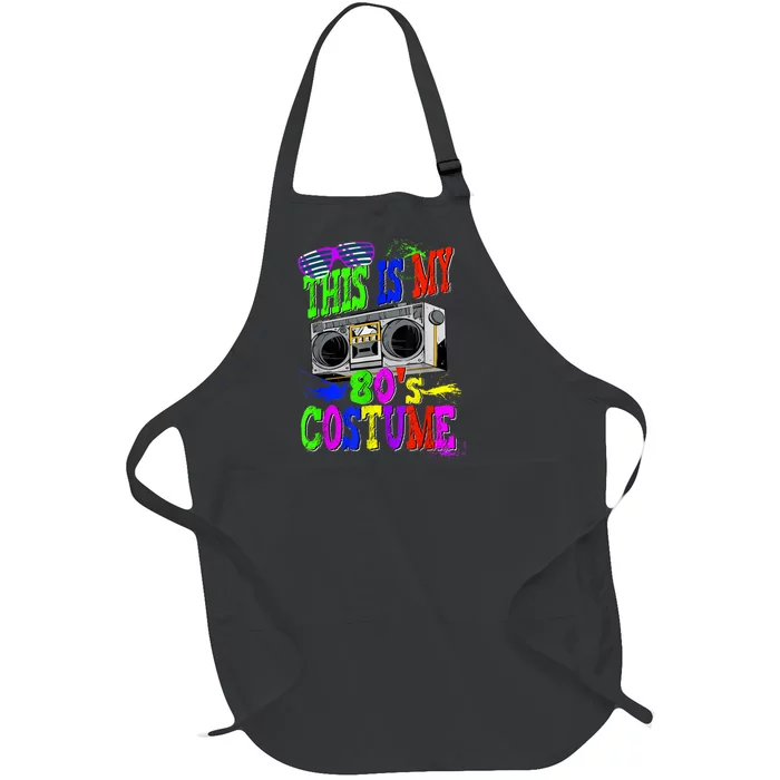 This Is My 80s Costume 80s Party Full-Length Apron With Pocket