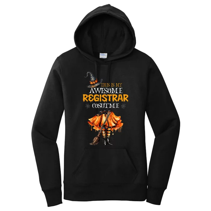 This Is My Halloween School Registrar Costume Funny Witch Women's Pullover Hoodie