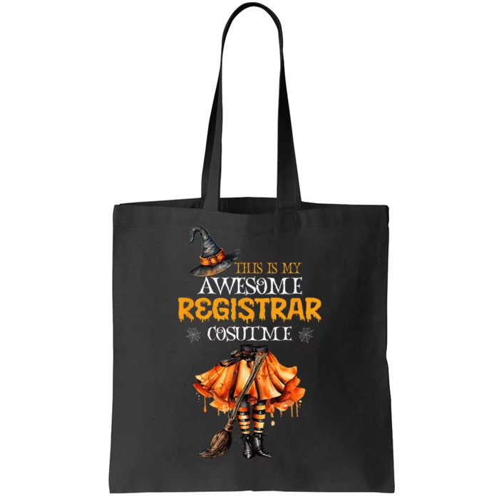 This Is My Halloween School Registrar Costume Funny Witch Tote Bag