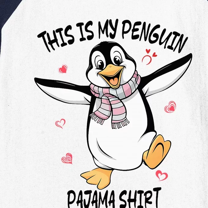 This Is My Penguin Pajama Penguin Lover Baseball Sleeve Shirt