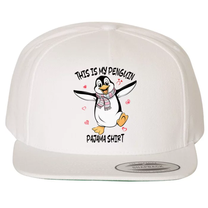 This Is My Penguin Pajama Penguin Lover Wool Snapback Cap