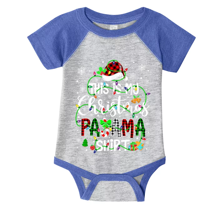 This Is My Christmas Pajama Matching Family Xmas Lights Infant Baby Jersey Bodysuit