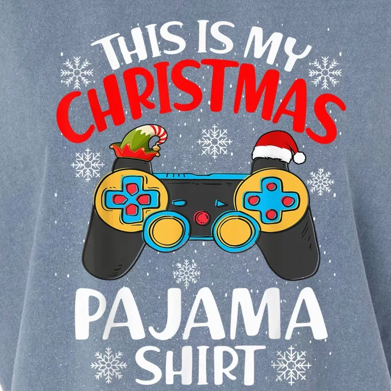 This Is My Christmas Pajama Shirt Gamer Christmas Garment-Dyed Women's Muscle Tee