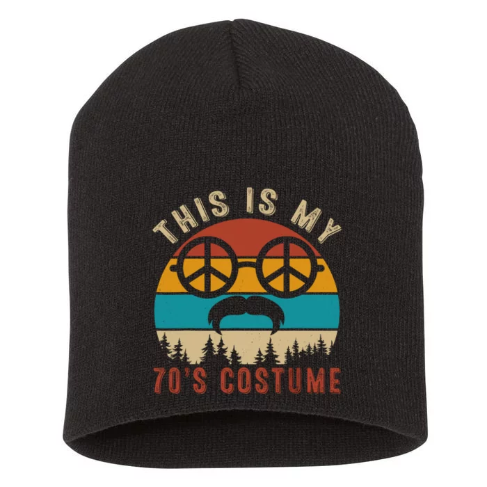 This Is My 70s Costume Funny Vintage Outfit Short Acrylic Beanie