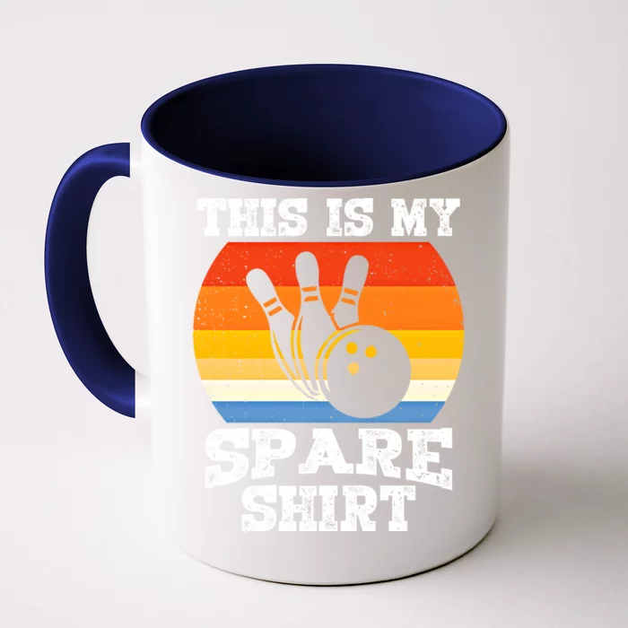 This Is My Spare Gift Funny Bowling Ball Pin Bowler Bowling Gift Front & Back Coffee Mug