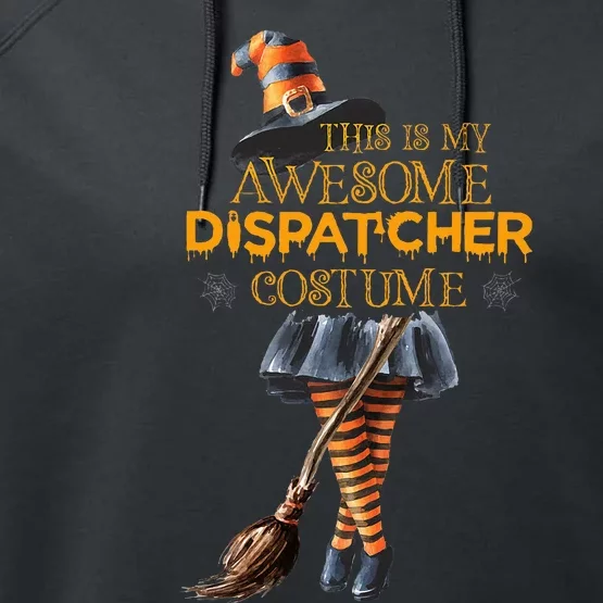 This Is My Halloween Dispatcher 911 Costume Women Dispatch Performance Fleece Hoodie