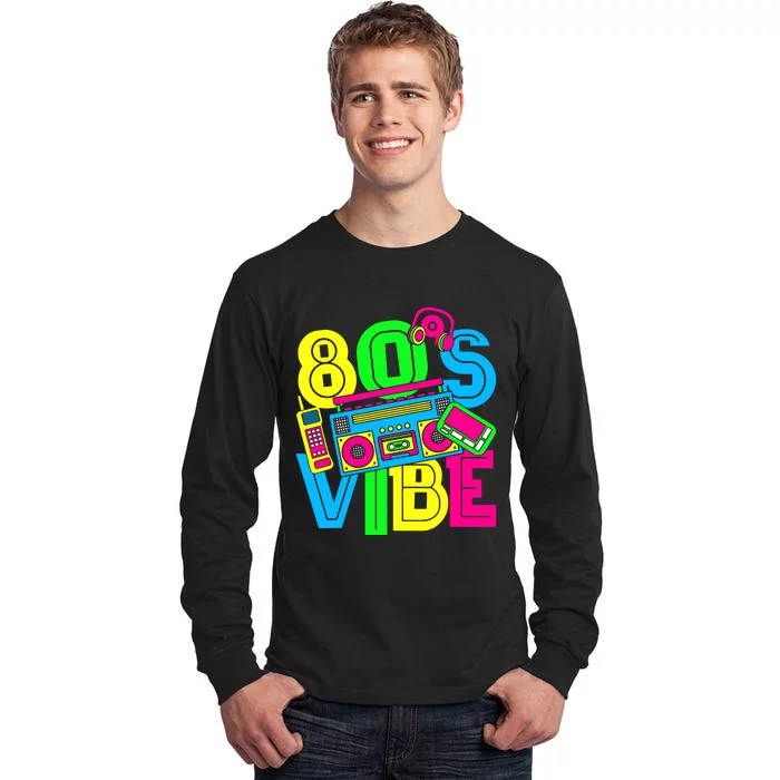 This Is My 80S Vibe 1980s Fashion 80s 90s Outfit Party Tall Long Sleeve T-Shirt